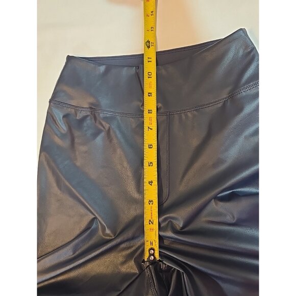 OFFLINE By Aerie Real Good Faux Leather High Rise Legging Navy Size M  New - Picture 14 of 16